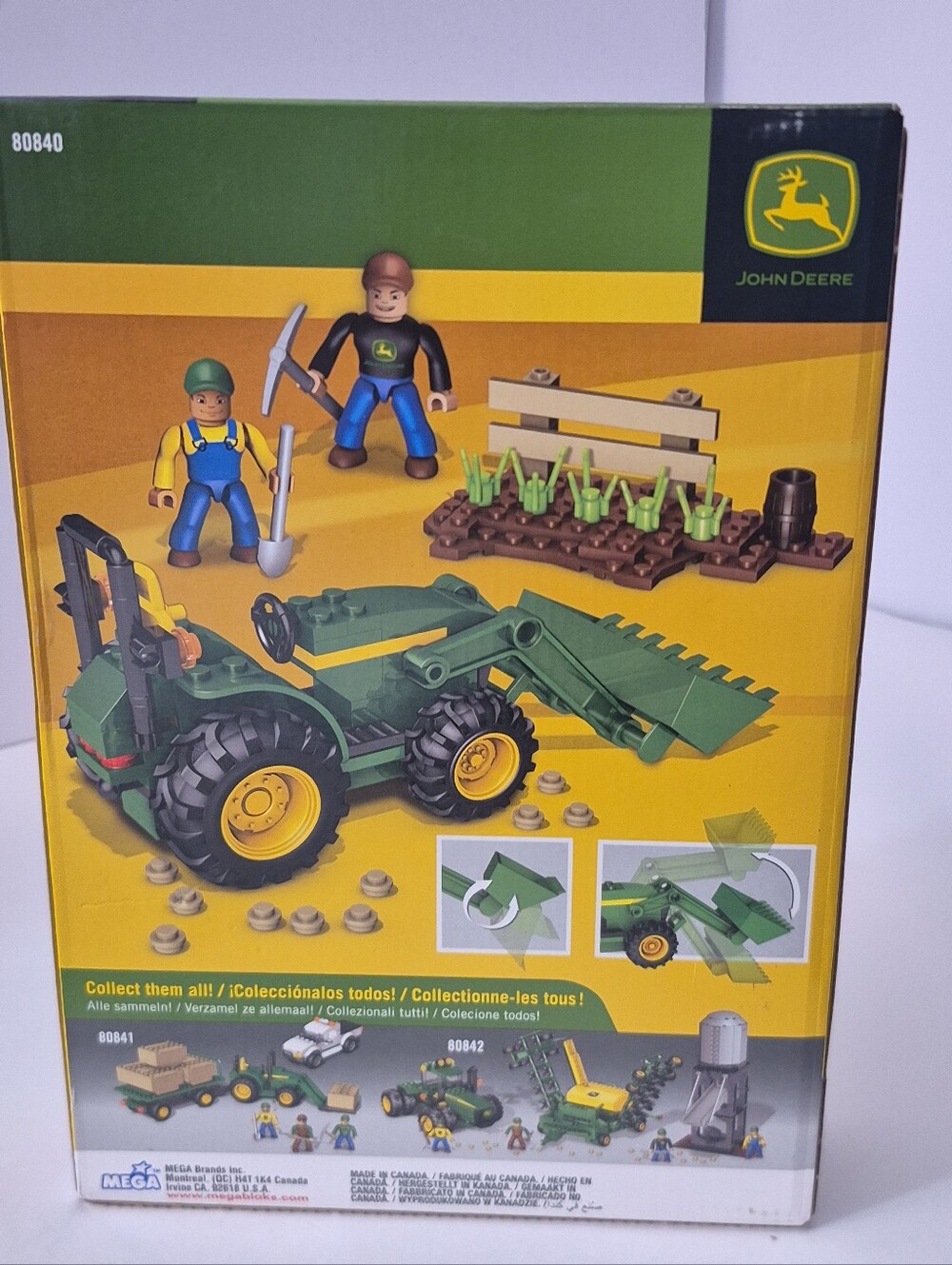 MEGA BLOKS JOHN DEERE Farm Tractor Building Set